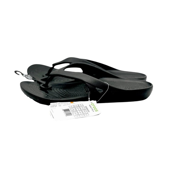 Crocs Kadee II Flip Flops Womens Black Comfort Thong Sandals Size 10 - Picture 4 of 8